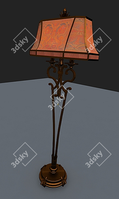 Classic Floor Lamp - TORSER 3D model image 1