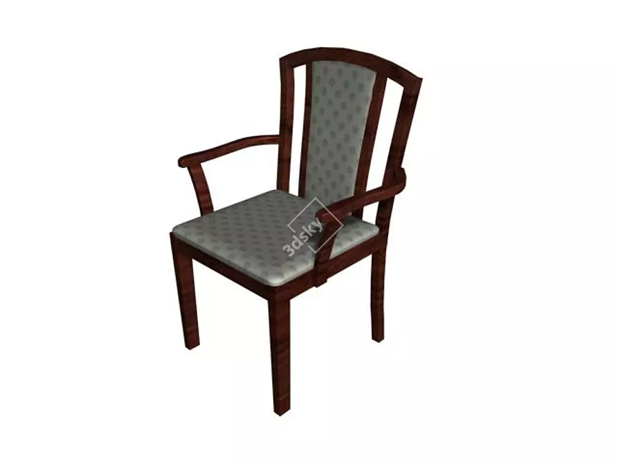 ErgoComfort Armchair 3D model image 1