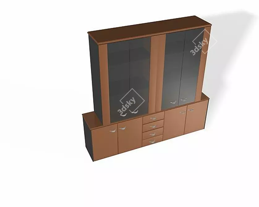 Modular Coffee Table Section 3D model image 1