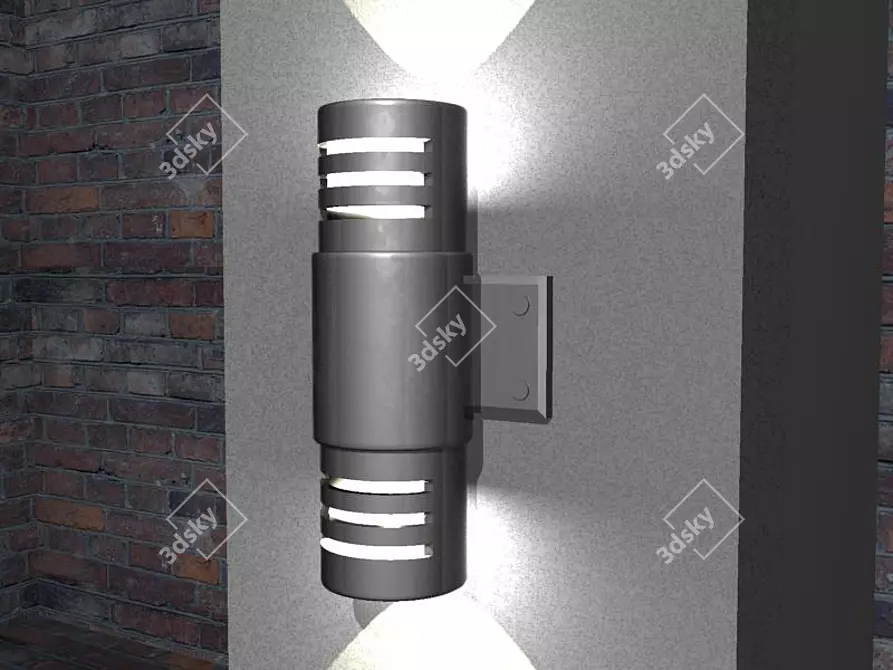 Elegant Wall Sconce: Illuminate Your Space 3D model image 1