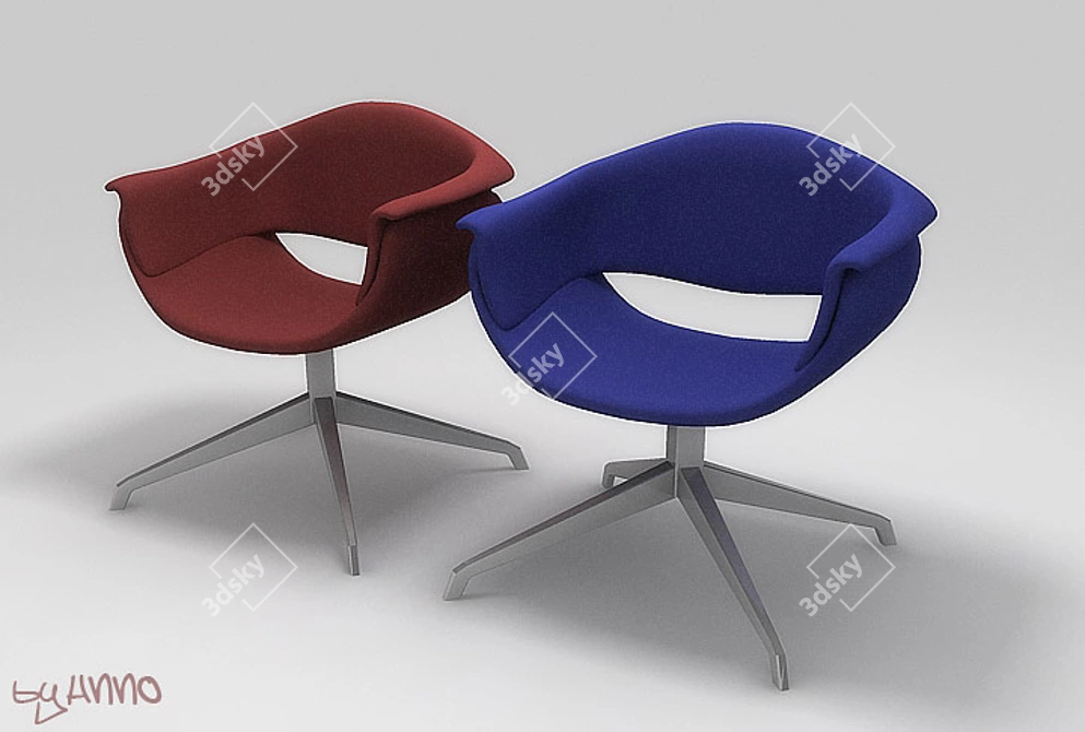 ErgoFlex Chair 3D model image 1