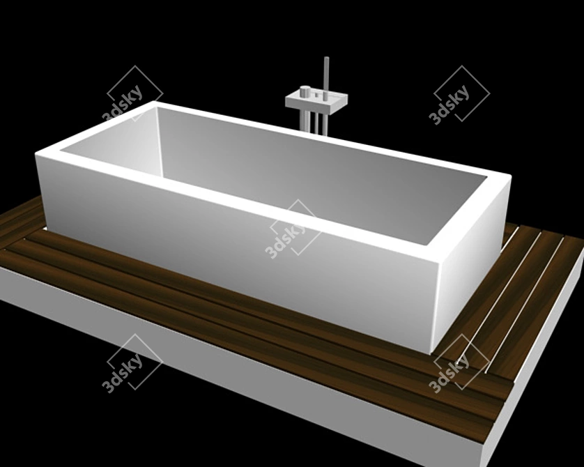 Duravit StarckX Bathtub 3D model image 1