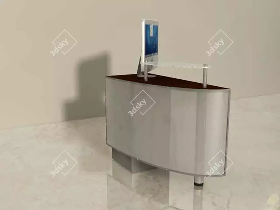 iMAC Reception Table 3D model image 1