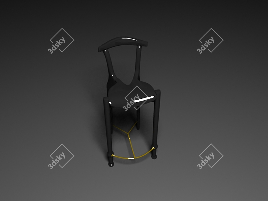 Italian Elegance: cjc Gaulino Chair 3D model image 1