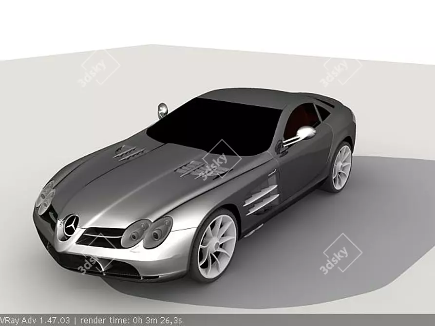 Luxury Mercedes 3Ds 3D model image 1