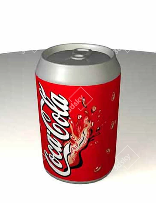 Title: CocaCola Aluminum Bank 3D model image 1