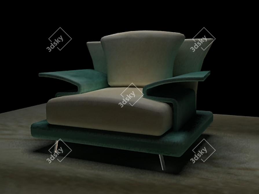 Luxury Armchair: Il Loft Super Roy 3D model image 1