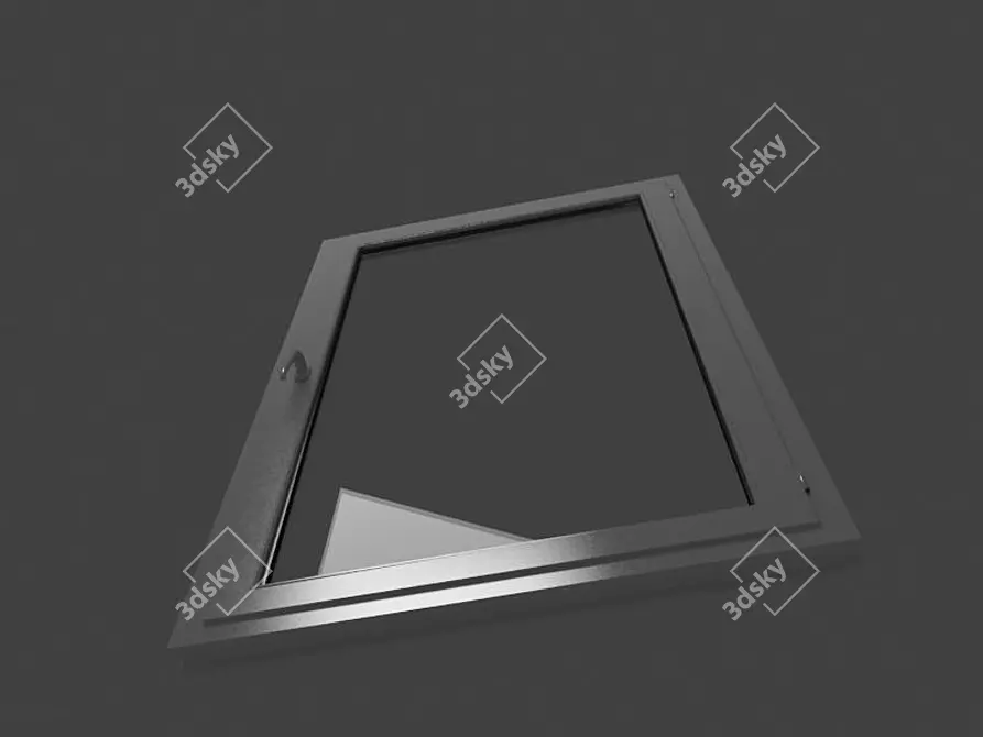 Efficient Vinyl Window 3D model image 1