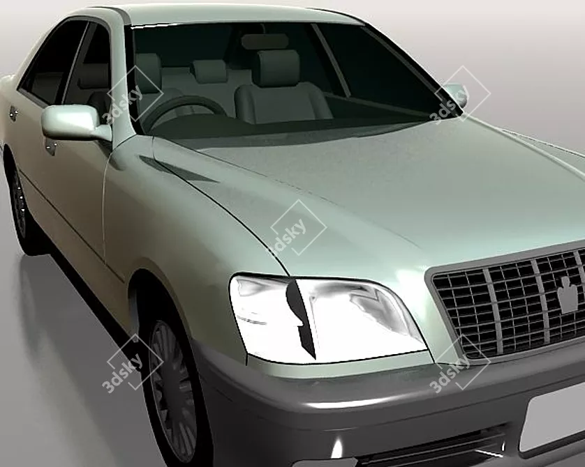 Iconic Toyota Crown '01 3D model image 1