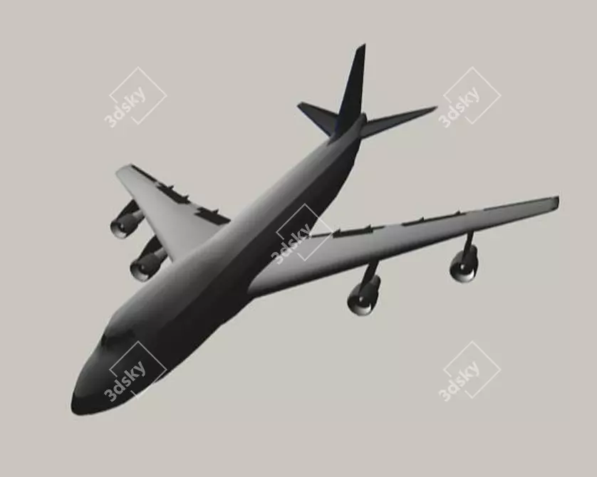 Sleek Sky Master 3D model image 1