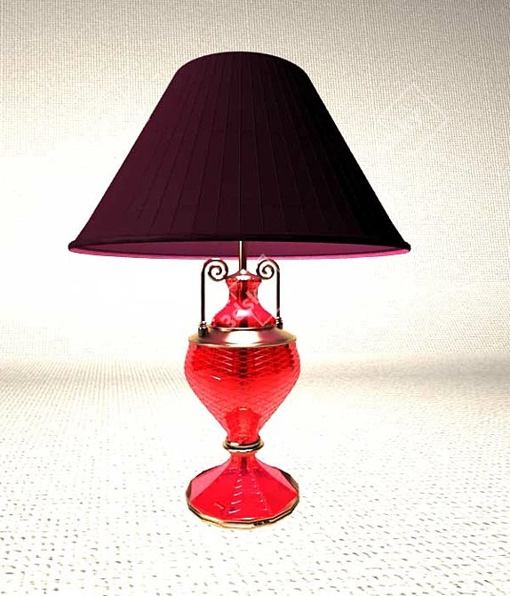 3D Table Lamp with Textures and Materials | Fast Rendering 3D model image 1