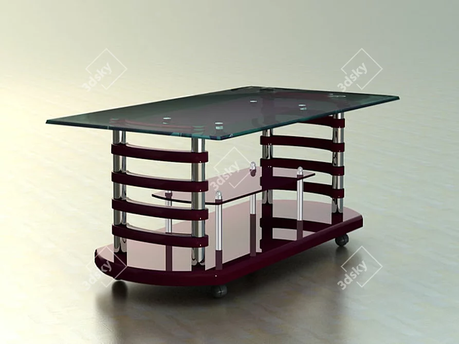 Modern Coffee Table: 3D Max-8 Design 3D model image 1