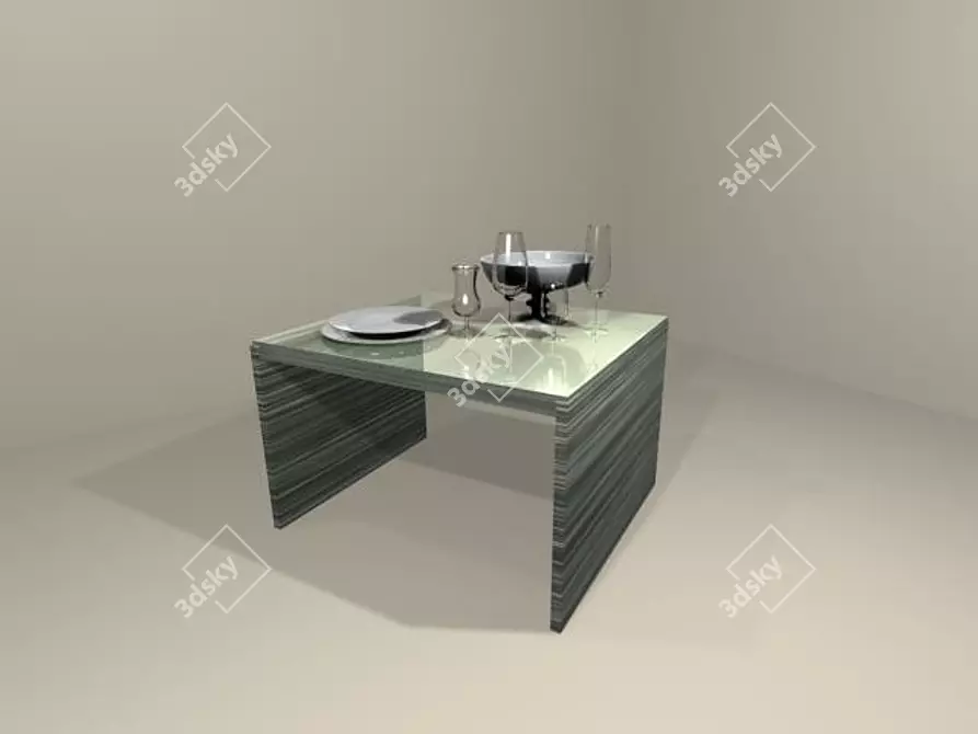 Handcrafted Tableware - Perfect for your Kitchen 3D model image 1