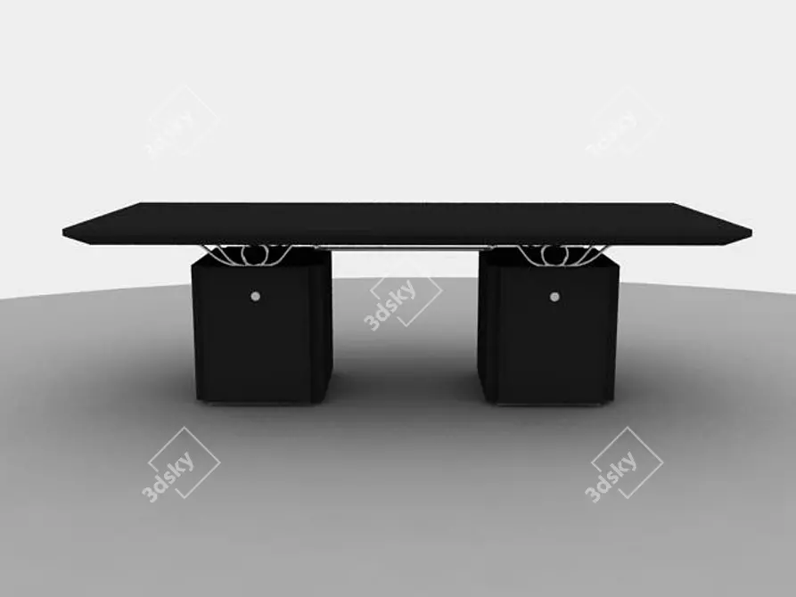 Sleek Modern Table: MINIFORMS 3D model image 1