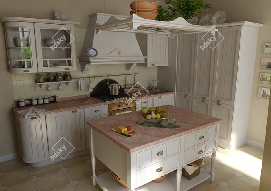 Modern AIDA FEBAL Kitchen 3D model image 1