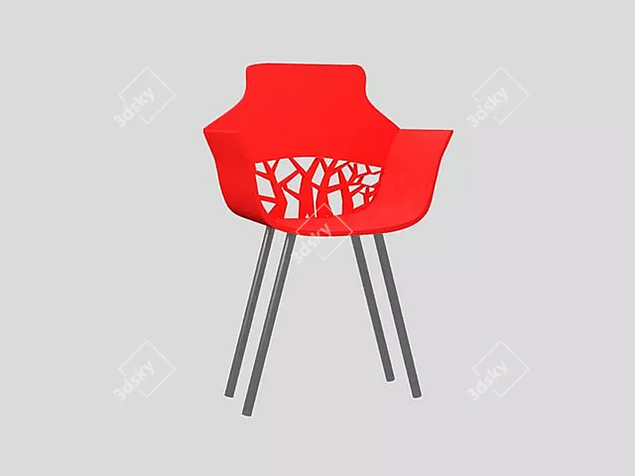 Branches Chair: Nature-Inspired Seat 3D model image 1