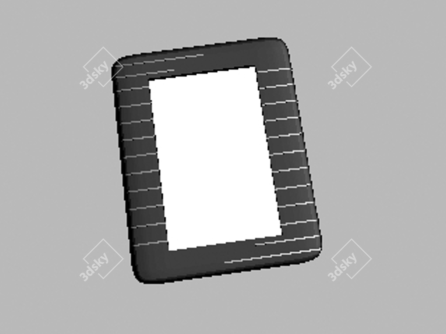 Stylish Compact Mirror 3D model image 1