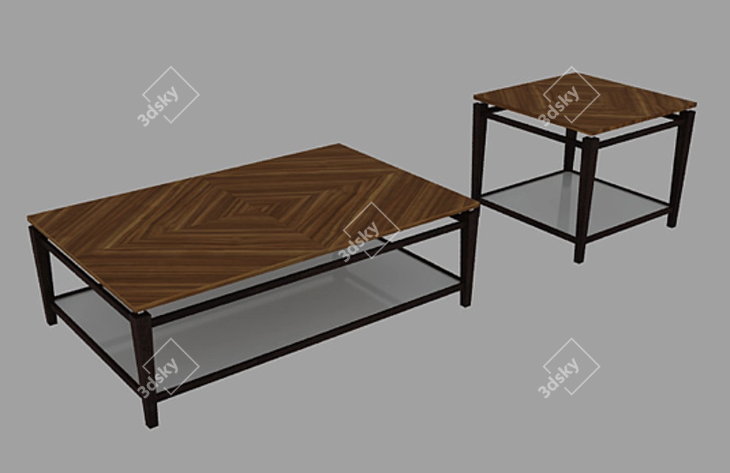 Contemporary Smania Tables 3D model image 1