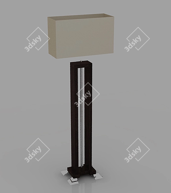 Sleek Floor Lamp Smania 3D model image 1