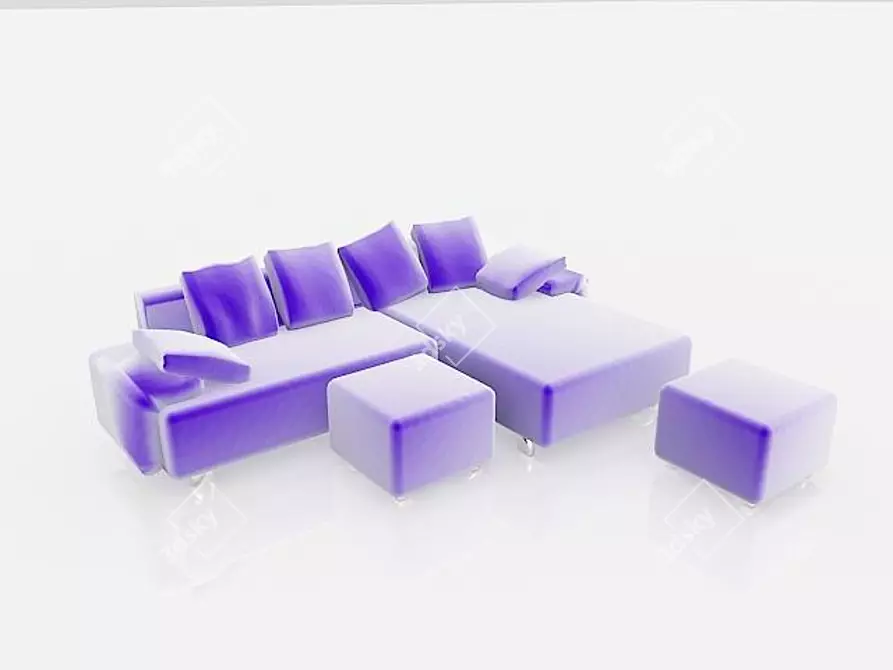 Grand SOLO Corner Sofa 3D model image 1