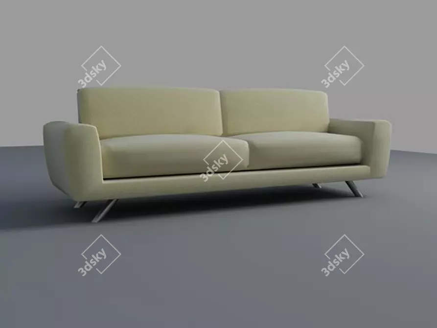 Nikoletti7 Sofa: Modern Comfort with Style 3D model image 1