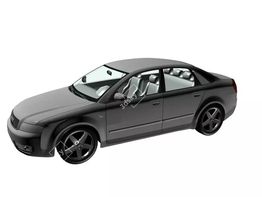 High-Quality Audi A4 3DS Max Model 3D model image 1