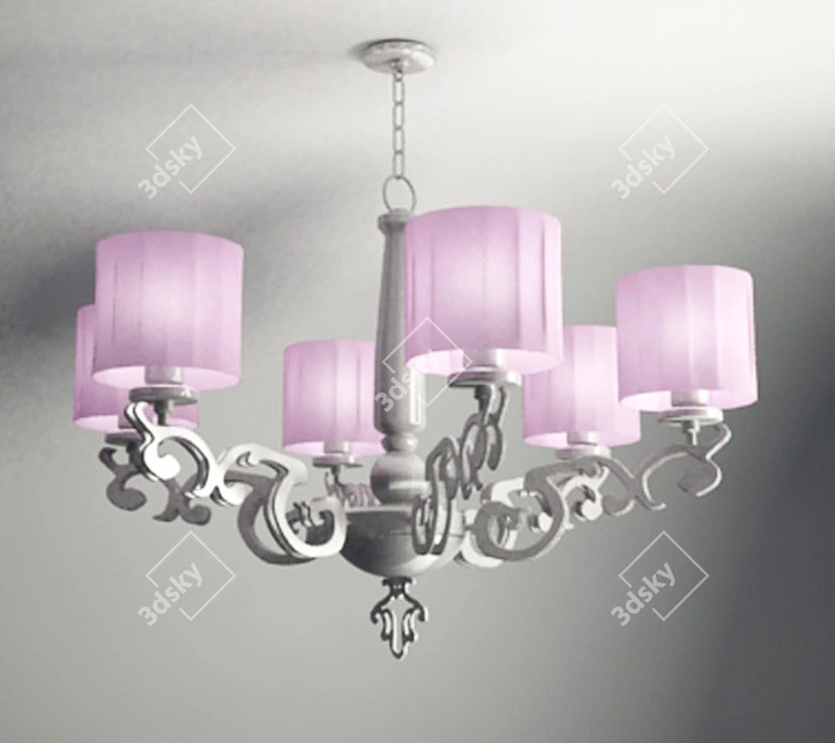 Modern Crystal Chandelier 3D model image 1