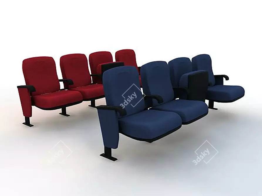 Cinema Hall Armchairs: Comfortable Solution 3D model image 1