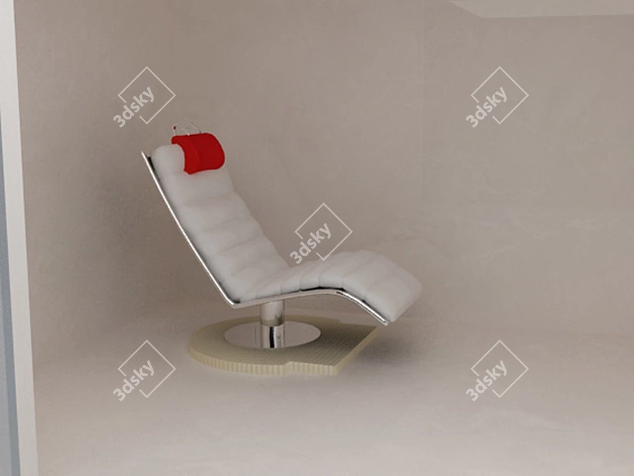 Modern Sunbed: Stylish & Contemporary 3D model image 1