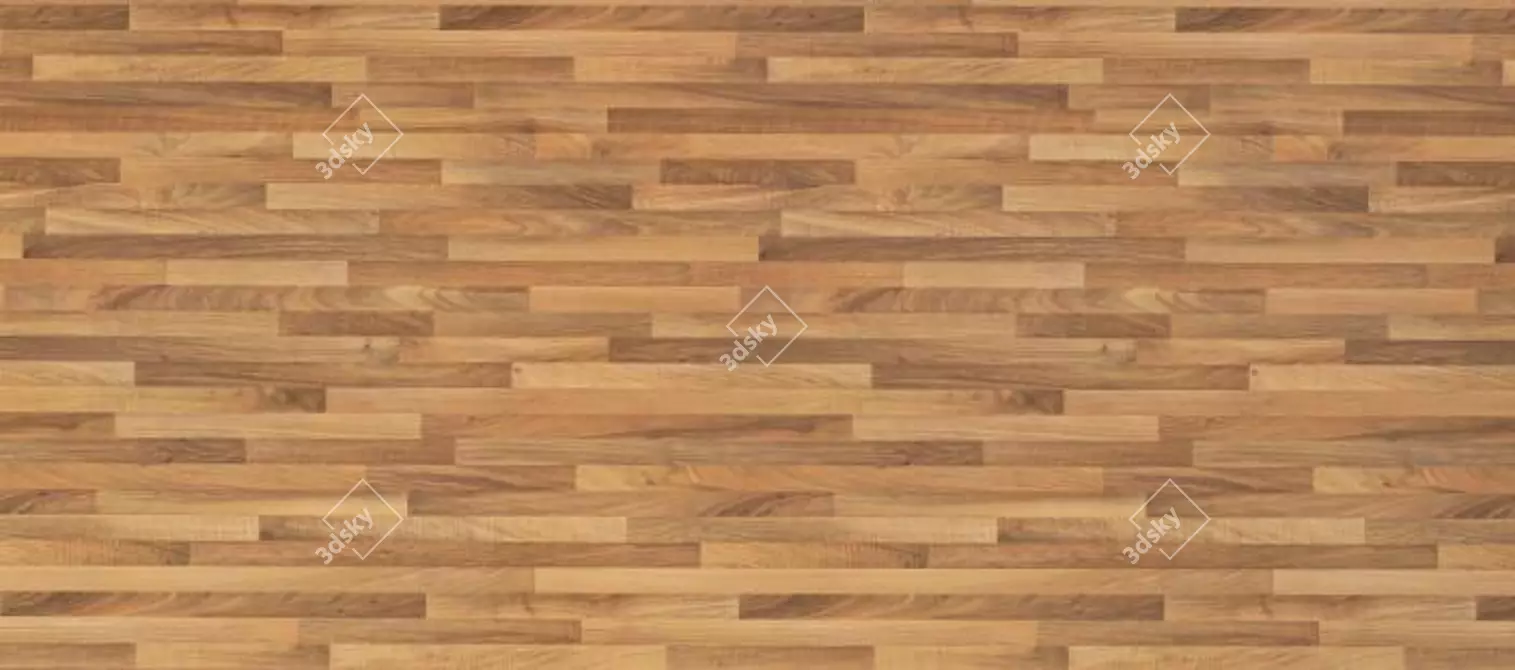 Wood Laminate: Durable Flooring Solution 3D model image 1