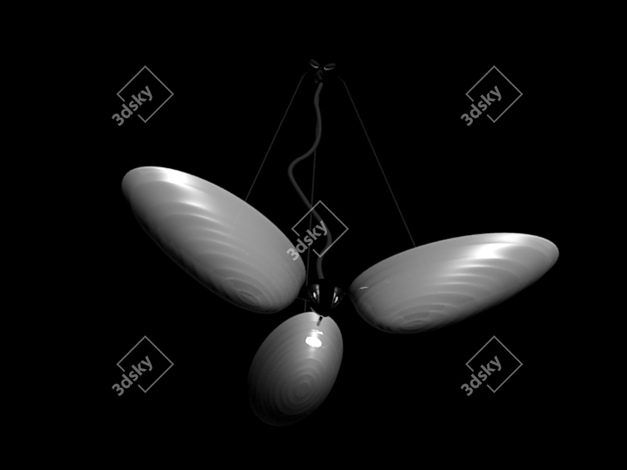 Pile Catalog Chandelier: Elegant Illumination 3D model image 1