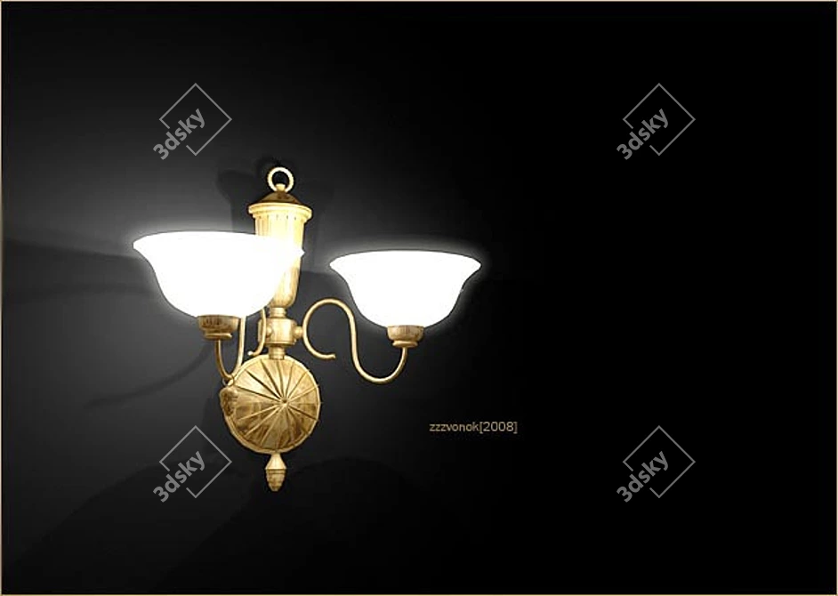 Classic Wall Sconce 3D model image 1