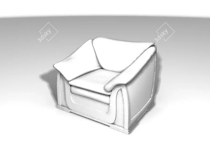 Title: Timeless Comfort Classic Chair 3D model image 1