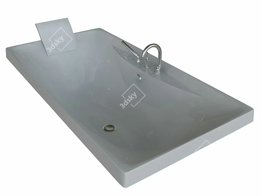 Escale Inset Bathtub 3D model image 1