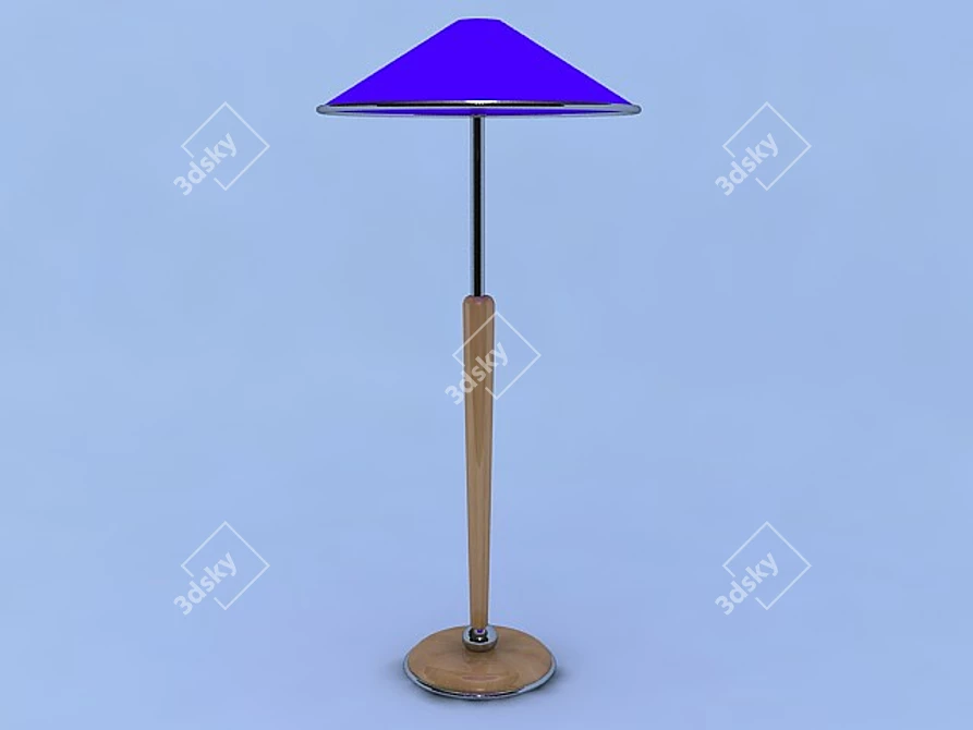 Contemporary LED Floor Lamp 3D model image 1