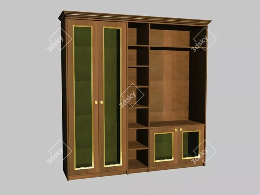 Essential Wardrobe: Stylish and Functional 3D model image 1