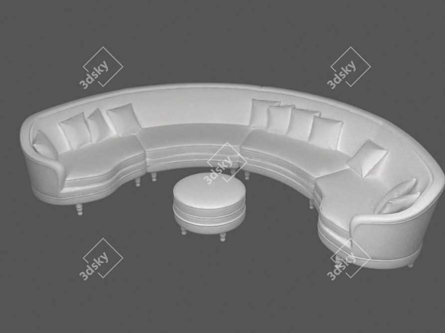 Timeless Elegance: Classic Sofa 3D model image 1