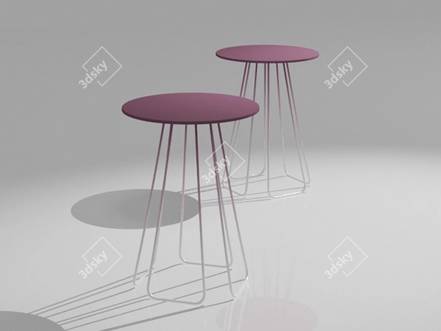 Medusa Mini Tables: Stylish Miniature Design 3D model image 1