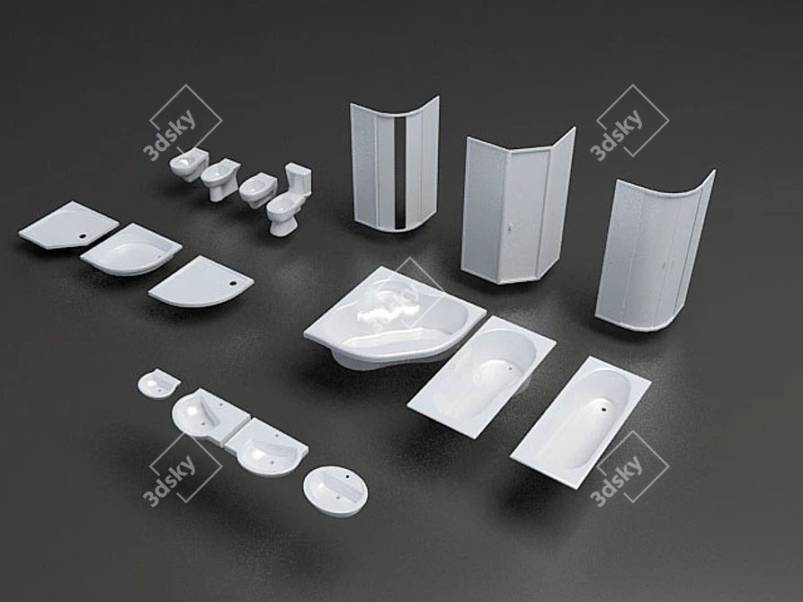 SimpliFLO Sanitary Collection 3D model image 1