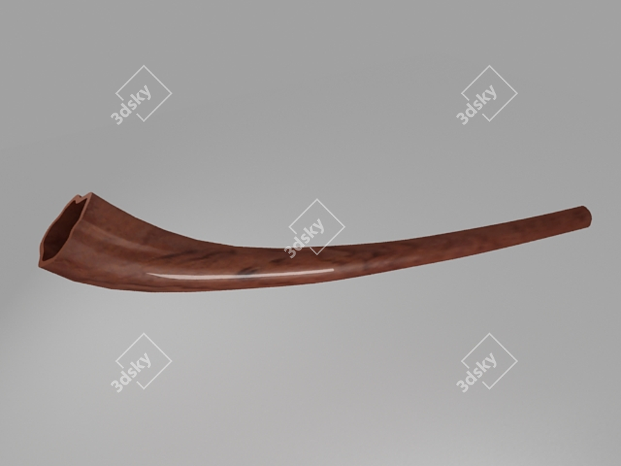 Didgeridoo: Authentic Australian Musical Instrument 3D model image 1