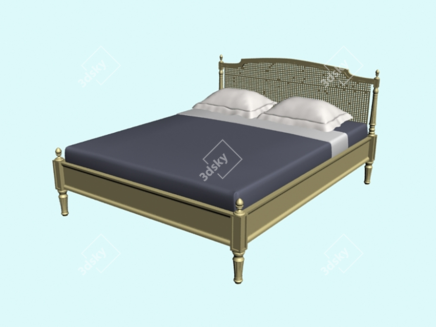 Elegant Josephine Bed by Roche-Bobois 3D model image 1