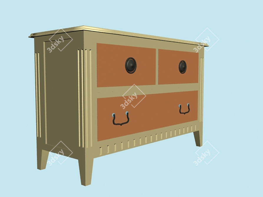 Luxury Roche-Bobois COMMODE 3D model image 1