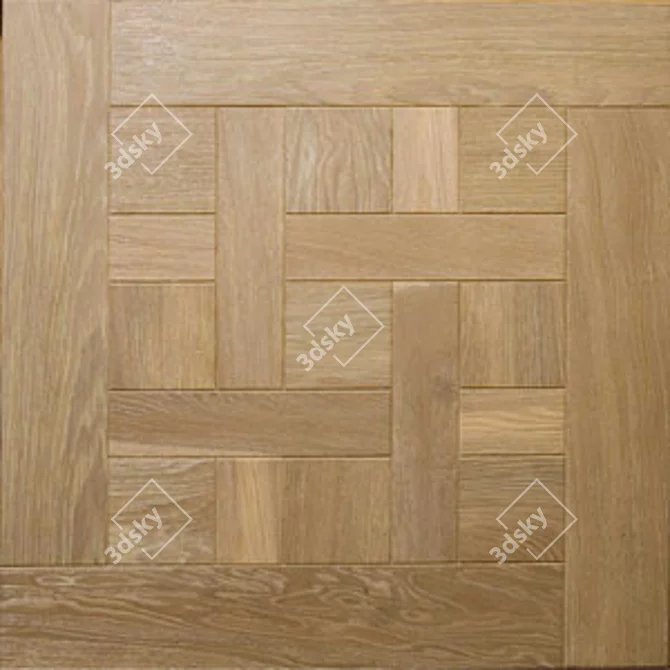 Premium Parquet Panels (7 Pieces) 3D model image 1