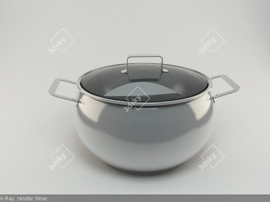 Rondell Fireproof Pot 3D model image 1