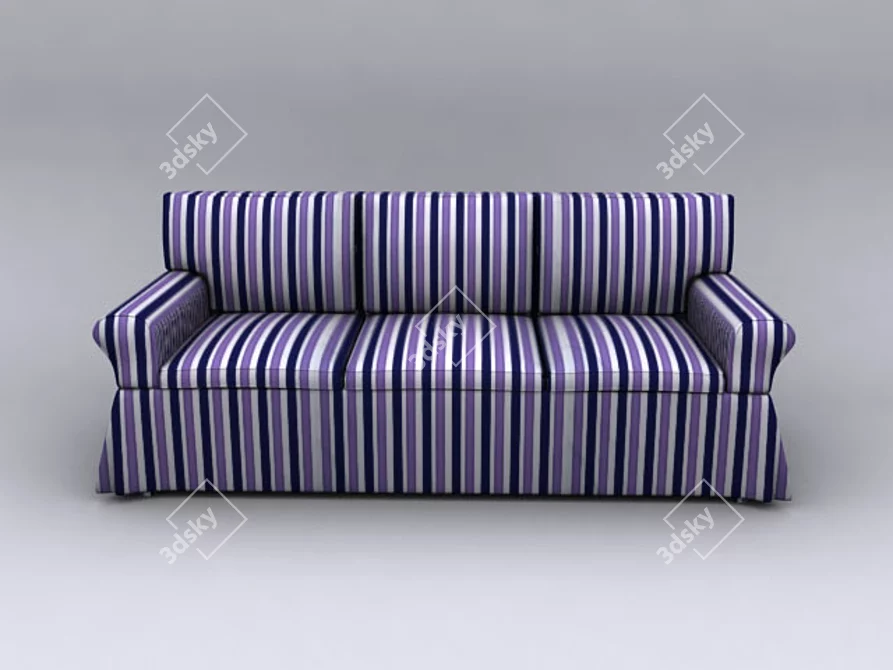 Cozy and Affordable Sofa 3D model image 1