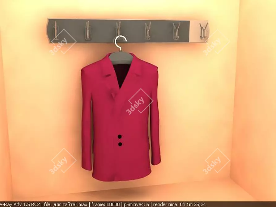 Sleek Pleasurable Jacket 3D model image 1