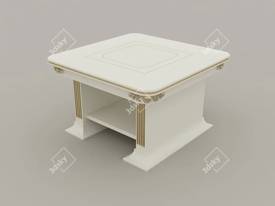 Empire-inspired Coffee Table 3D model image 1