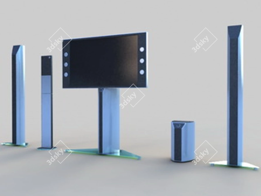 Ultimate TV System 3D model image 1