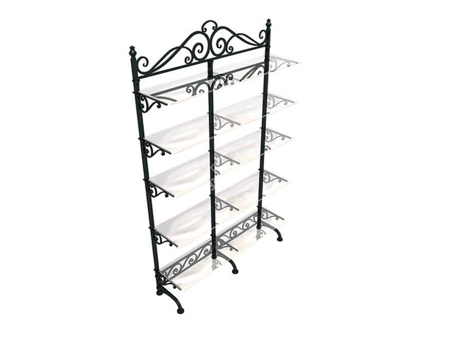 Forged Trade Equipment: Cavaletto Shelves 3D model image 1