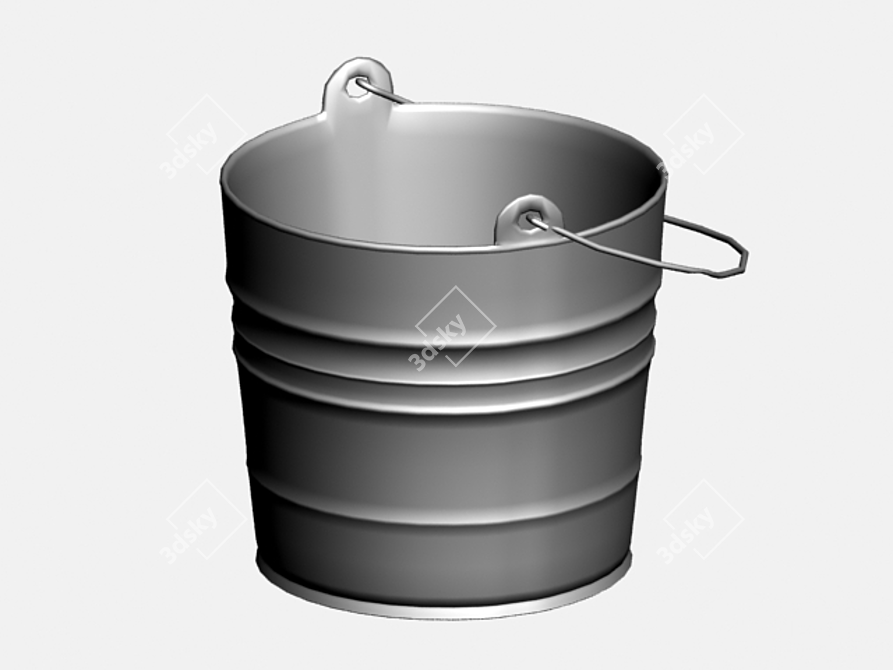 Simple Bucket - 3ds Max 9 Compatible 3D model image 1